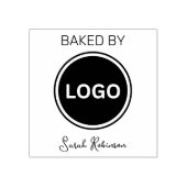 Gebucht nach Firmennamen Gummistempel (Prägung)