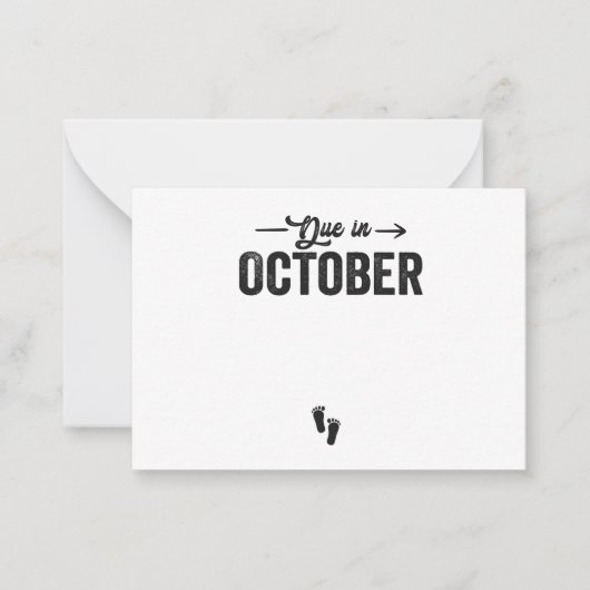 Gebuchte Babyankündigung Schwangerschaft Geschenk Mitteilungskarte (Vorderseite)