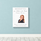 Gebuchte Signatarmutter des Fotos der Braut Leinwanddruck (Insitu (Holzboden))