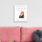 Gebuchte Signatarmutter des Fotos der Braut Leinwanddruck (Insitu (Wohnzimmer))