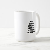 Gebuchter Modus Vintage-Lesebechermug Kaffeetasse (VorderseiteRechts)
