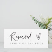 Gebuchtes Dekor für ein Hochzeitsstuhl G400 Einladung (Stehend Vorderseite)