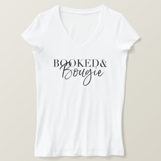 Gebuchtes u. Bougie-T-Shirt T-Shirt (Design vorne)