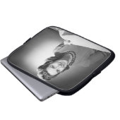 Gebügeltes Leinen und Tücher Laptopschutzhülle (Vorne Knopf)