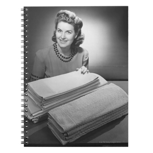 Gebügeltes Leinen und Tücher Notizblock (Vorderseite)