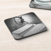 Gebügeltes Leinen und Tücher Untersetzer (Linke Seite)