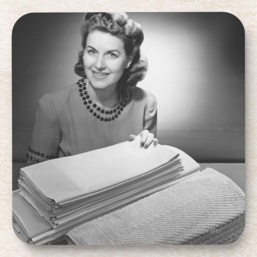 Gebügeltes Leinen und Tücher Untersetzer (Vorderseite)