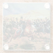 Gebühr der hellen Brigade Glasuntersetzer (Rückseite)