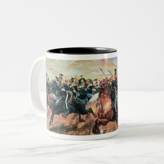 Gebühr der hellen Brigade Zweifarbige Tasse (Vorderseite Links)