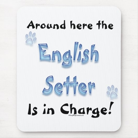Gebühr für die englische Setter Mousepad (Vorne)