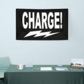 Gebühr! mit Blitzschlag Motivierend Banner (Messeveranstaltung)