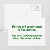 GEBÜHR! POSTKARTE (Vorne/Hinten)