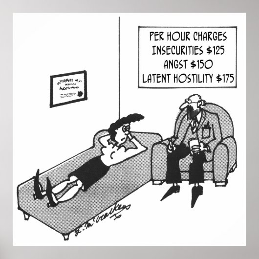 Gebührenordnung für Psychiater Poster (Vorne)