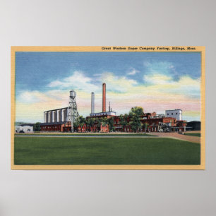 Gebührenzählungen, Montana - Great Western Sugar Poster