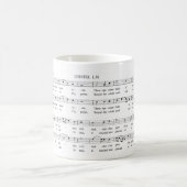 Gebührenzählungs-heilige Harfe shapenotes Kaffeetasse (Mittel)