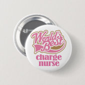Gebührn-Krankenschwester-Rosa-Geschenk Button (Vorne & Hinten)