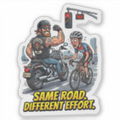 Gebunden Durch Chrome Biker Aufkleber (Vorderseite)