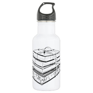 Gebundene Buch-Skizze Edelstahlflasche