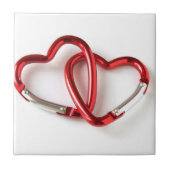 Gebundene Herzkarabiner Fliese (Vorderseite)