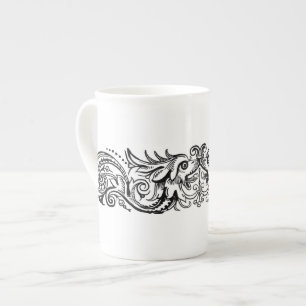Gebundene Monster Knochen-China-Tasse Porzellantasse