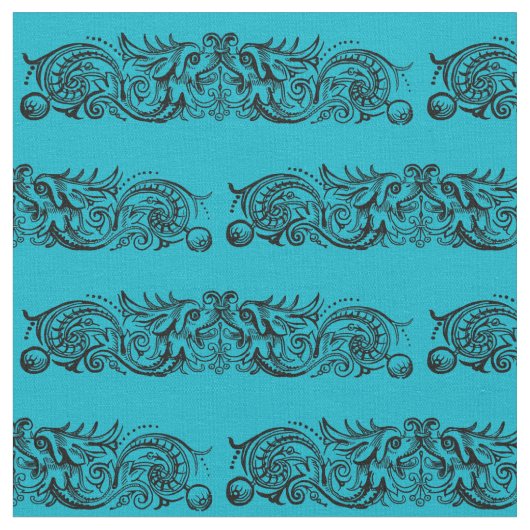 Gebundene Monster (schwarz) Stoff (Nahaufnahme)