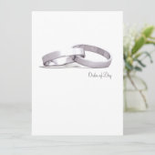 Gebundene Ringe Silver BLK - Reihenfolge des Tages Programm (Stehend Vorderseite)