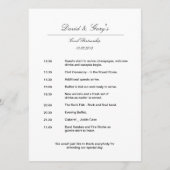 Gebundene Ringe Silver BLK - Reihenfolge des Tages Programm (Rückseite)