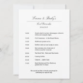 Gebundene Ringe Silver - Reihenfolge des Tages/Zer Einladung (Rückseite)