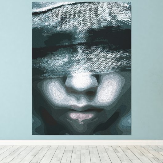 Gebundenes Sehen: Zwangsweise Stille Leinwanddruck (Insitu (Holzboden))