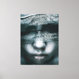 Gebundenes Sehen: Zwangsweise Stille Leinwanddruck