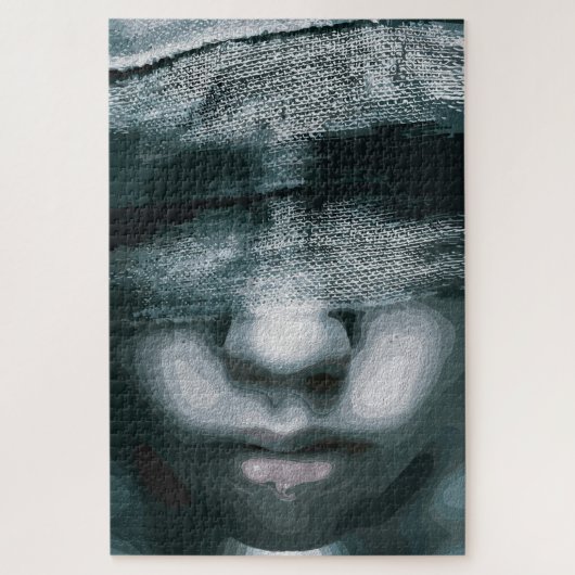 Gebundenes Sehen: Zwangsweise Stille Puzzle (Vertikal)