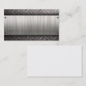gebürstete Aluminiumdiamantplatten-Visitenkarte Visitenkarte (Vorne/Hinten)