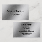 Gebürstete Aluminiumeffekt-Visitenkarte Visitenkarte (Vorne/Hinten)