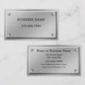 Gebürstete AluminiummetallplattenVisitenkarte Visitenkarte (Vorne/Hinten)
