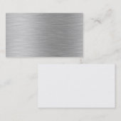 gebürstete AluminiumVisitenkarte Visitenkarte (Vorne/Hinten)