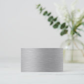 gebürstete AluminiumVisitenkarte Visitenkarte (Stehend Vorderseite)