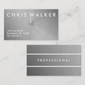 Gebürstete AluminiumVisitenkarten Visitenkarte (Vorne/Hinten)