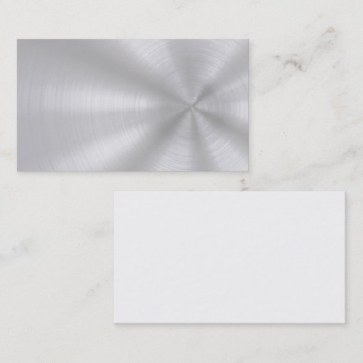 Gebürstete AluminiumVisitenkarten Visitenkarte (Vorne/Hinten)