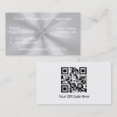 Gebürstete AluminiumVisitenkarten Visitenkarte (Vorne/Hinten)