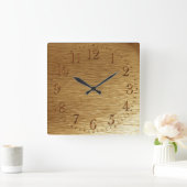 Gebürstete Goldc$metall-blick Wanduhr (Zuhause)