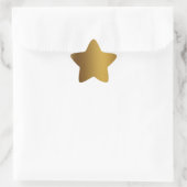 Gebürstete Goldfarbe Stern-Aufkleber (Tasche)