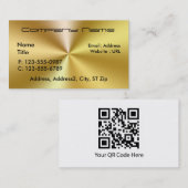 Gebürstete GoldmetallVisitenkarten Visitenkarte (Vorne/Hinten)