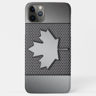 Gebürstete kanadische Metallflagge Case-Mate iPhone Hülle