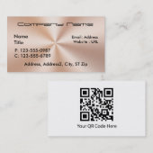 Gebürstete kupferne MetallVisitenkarten Visitenkarte (Vorne/Hinten)