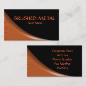 Gebürstete kupferne Visitenkarte (Vorne/Hinten)