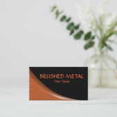 Gebürstete kupferne Visitenkarte (Stehend Vorderseite)