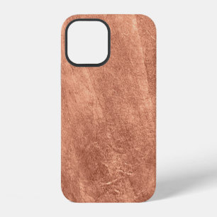 Gebürstete Kupferoberfläche, metallische Textur. iPhone 12 Hülle