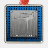 Gebürstete Metall-Blick Kampfkünste Ornament Aus Metall (Vorne)