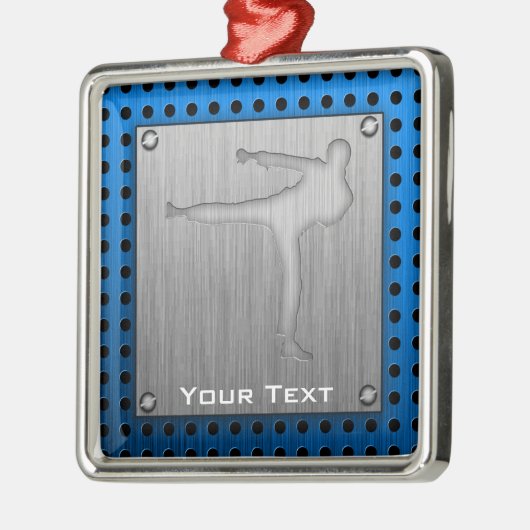 Gebürstete Metall-Blick Kampfkünste Ornament Aus Metall (Links)