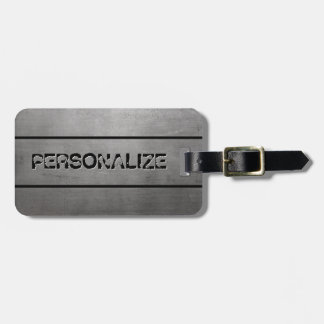 Gebürstete Metallbeschaffenheit Gepäckanhänger